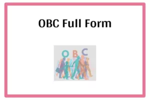 OBC Full Form In Marathi