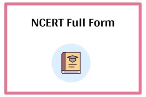 NCERT Full Form In Marathi