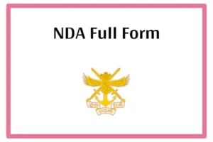 NDA Full Form In Marathi
