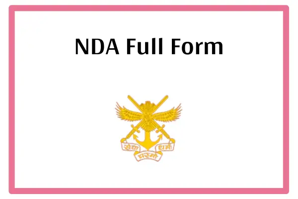 NDA Full Form In Marathi